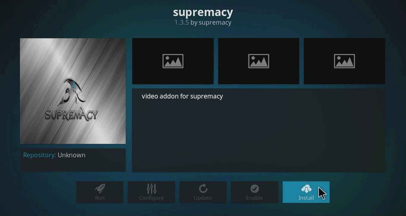 How to install Supremacy on Kodi Jarvis Version 16 or below