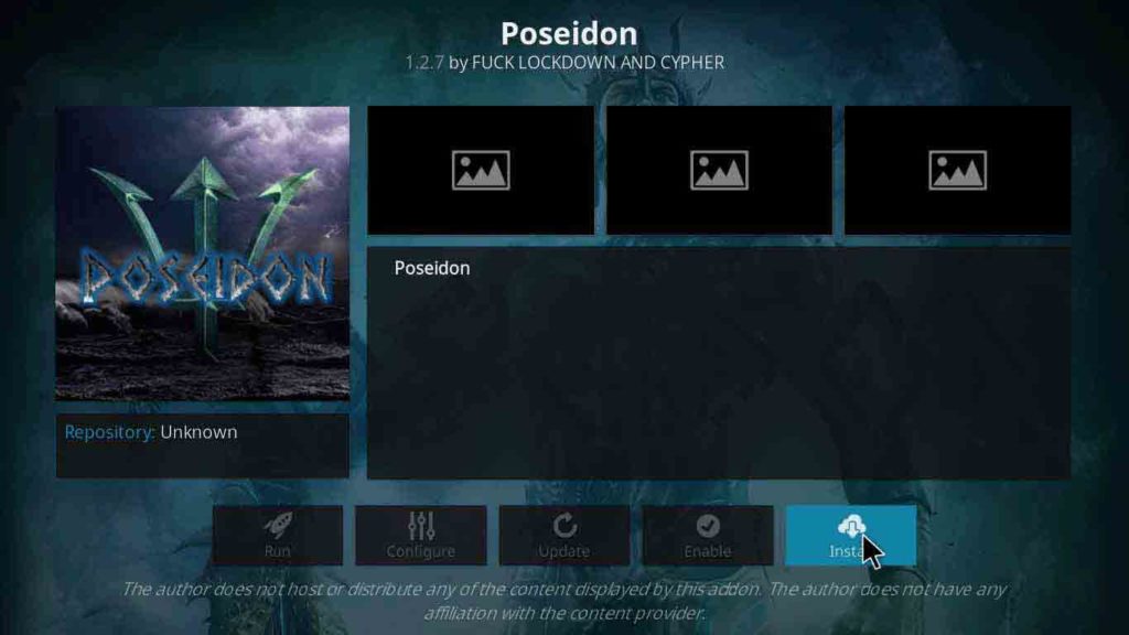 poseidon kodi addon