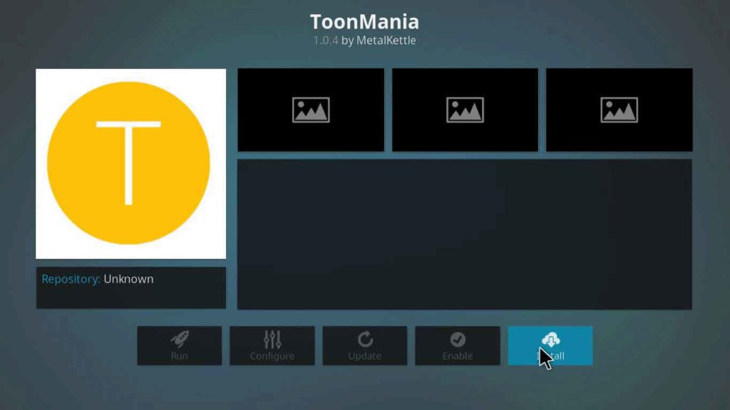 toonamania kodi download