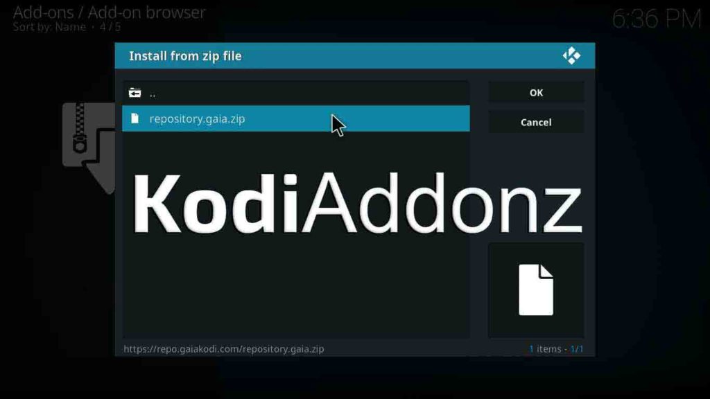 gaia kodi download