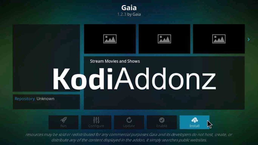 how to install gaia kodi on firestick